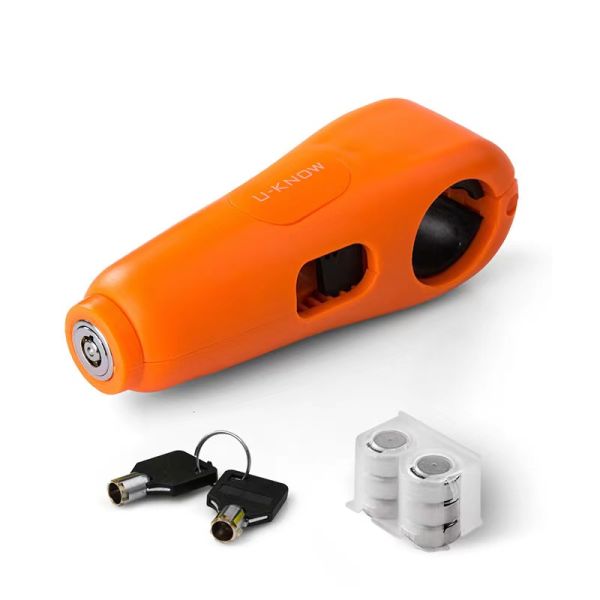 Blue Green Yellow Scooter Alarm Lock Anti Theft Throttle Grip Lock