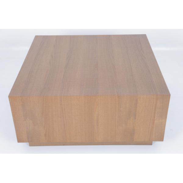 Large Square Coffee Table Wood Modern Style