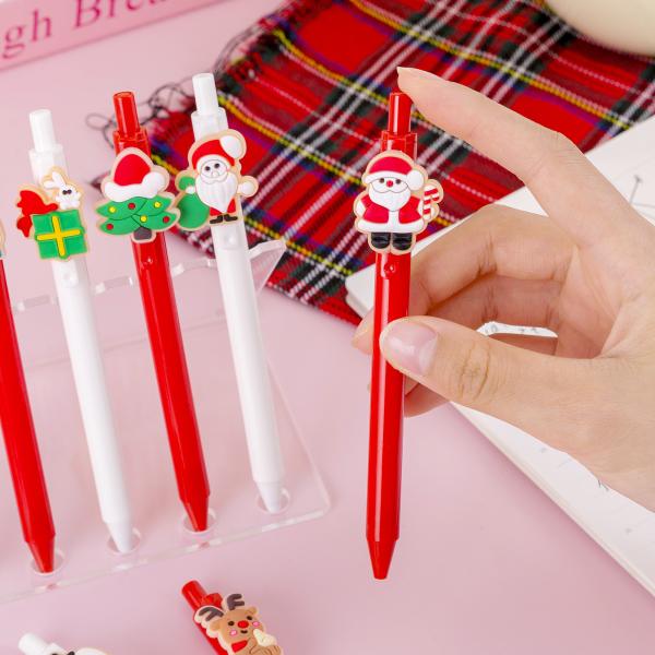 Cartoon Plastic Gel Pen 0.5mm Christmas Constant Ink Press Signature Neutral Pen