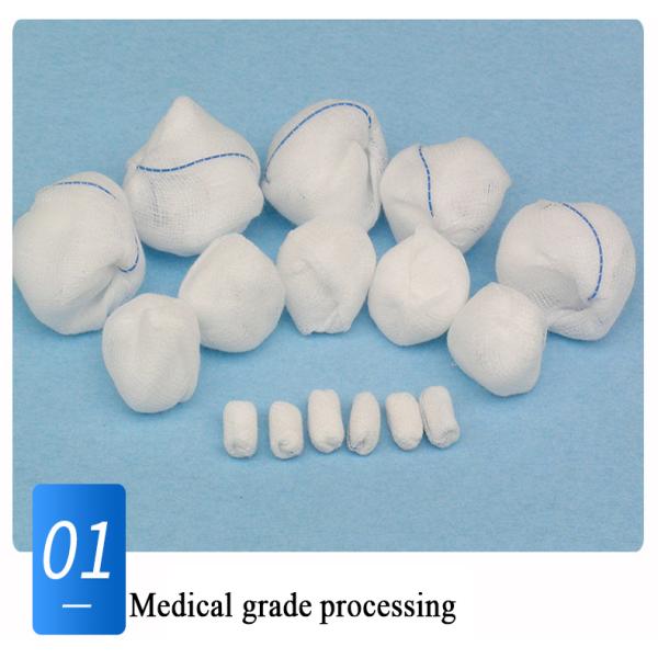Стерильный медицинский шарик марли хлопка с размера 100% хлопок шарика арахиса потока рентгеновского снимка хирургией потока устранимого множественного голубой