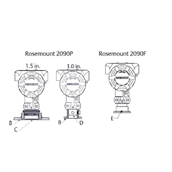 Rose-Mount 2090F Hygienic Pressure Transmitter Differential Pressure Transmitter Rosem-Ount Pressure Transmitter