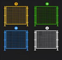 Clôture métallique périmétrique soudée et revêtue de PVC pour l'isolation d'atelier