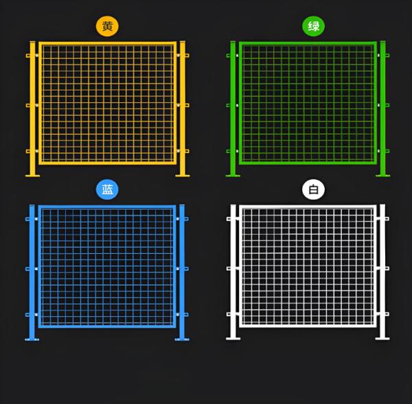 Clôture métallique périmétrique soudée et revêtue de PVC pour l'isolation d'atelier