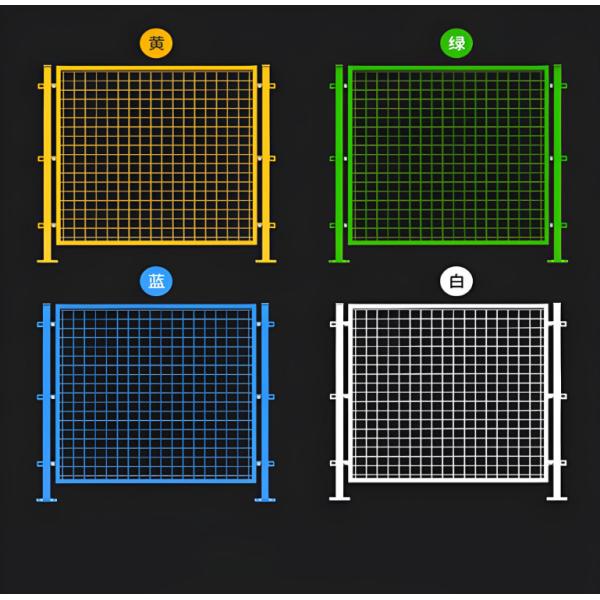 2.0m High PVC Coated Welded Wire Mesh Fence Panel Galvanized Low Carbon Steel Green Garden Security Fence