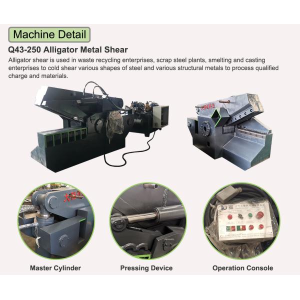 гидравлический автомат для резки металлолома ножниц металла аллигатора 30kw для стальной трубы