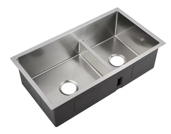 30 Inch Undermount Kitchen Sink in Brushed Stainless Steel for Industrial Kitchen
