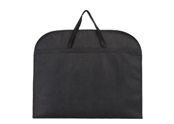 Black 420D Polyester Suit Dress Bag Garment Bag Covers With Zip Closure