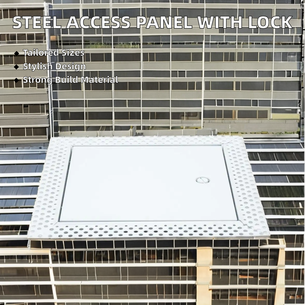 Key Lock Access Door Square Steel Access Panel for Ceiling Galvanized Steel Material