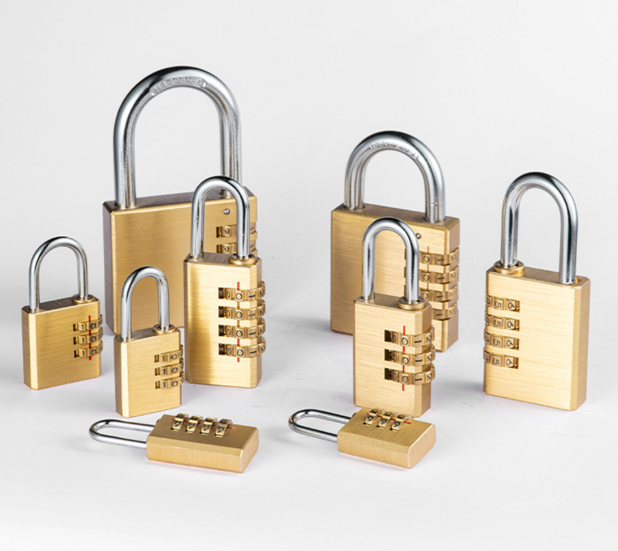 3 Digit 4 Digit Password Padlock Customized Brass Combination Padlock