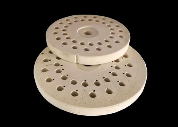 Refractory Porous Aluminum Oxide Ceramic , Alumina Ceramic Disc For Radiant Heater