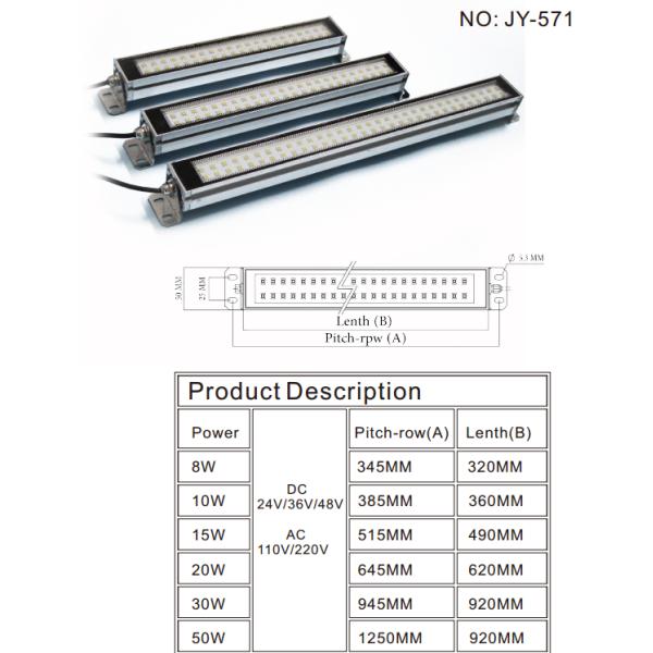 Industrial Machine Lights for CNC Machine 12V/24V/36V/110V/220V 30000 Hours Lifespan
