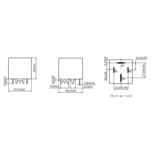80A 12VDC PCB JD1914 Circuit Board Relays