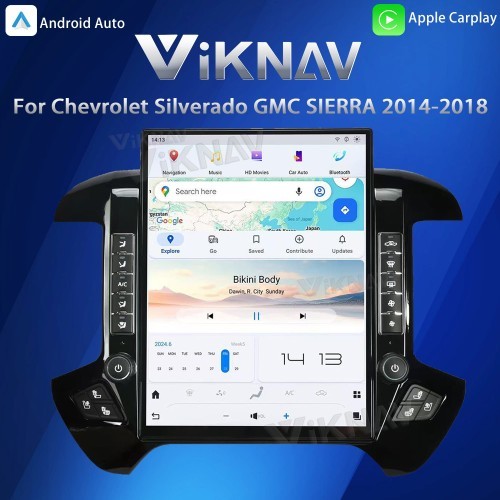 Автомагнитола VIKNAV 15,6'' для Chevrolet Silverado / GMC SIERRA 2014-2018 (черн
