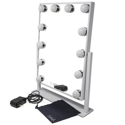 OEM ODM Hollywood Lighted Makeup Vanity Mirror , Lighted Travel Makeup Mirror