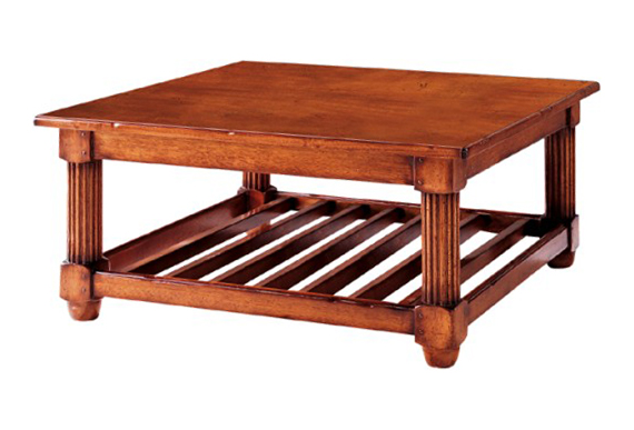 Hotel Antique Rosewood Side Coffee Table Round Top Square Top