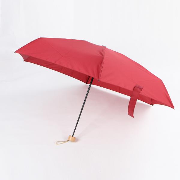 Ultra Compact Travel Umbrella Wind Resistant Manual Opening With Rubber Coating