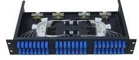Outside Fiber Optic Distribution Box 480×250×2U 12 / 24 / 48 Max Capacity Splice