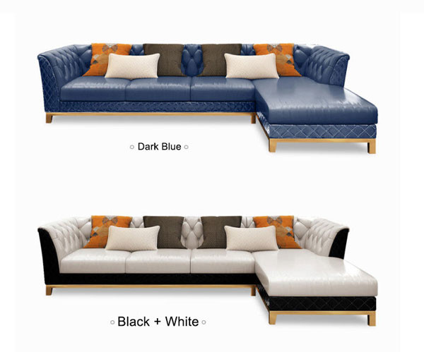 100 креслом софы комнаты 100 Tufted прожитий 10 x 7 секционным кроют кожей европейское