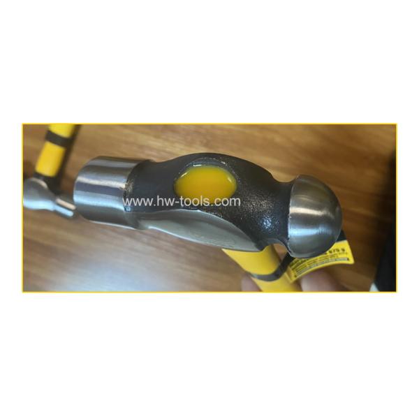 Ball peen hammer with fiberglass handle