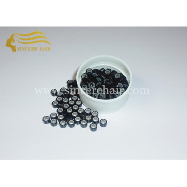 Hair Extension Accessories & Tools Micro Ring W Silicon, Black Micro Link for Pre Bonded I Tip Hair Extensions for Sale