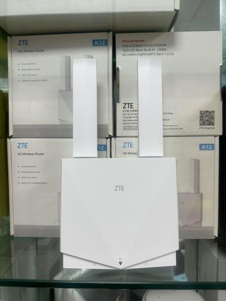 Router Wifi6 Inalámbrico 4G LTE ZTE K12 Desbloqueado Global, CPE 4G con Router SIM y Puerto LAN RJ11 con Soporte para Llamadas de Voz