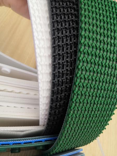 Cinturón transportador de PVC de procesamiento de alimentos con rectángulo de longitud personalizable