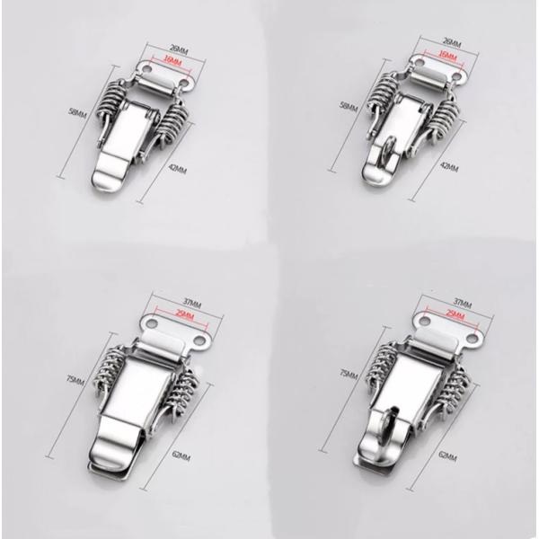 Adjustable Metric Measurement Stainless Steel Spring Lever Tension Latch Toggle Clamp for Toolbox Latch Locking Mechanism