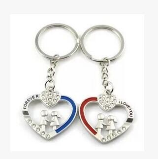 New creative gift product heart shape i love you wedding gift keychain keyrings