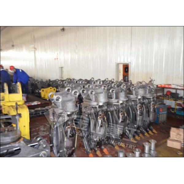 Wear Resistant Excavator Rock Grab , Heavy Duty Hydraulic Grab For Excavator Komatsu PC60