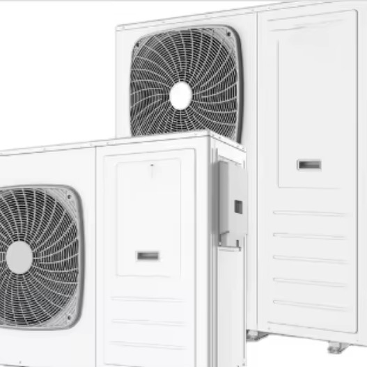 20 kw R 32 Electric Air Source Heat Pump 4-in-1 for Hot Water & Floor Heating for Hotel Use Metal Housing