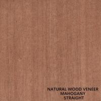 Folheado de madeira de mogno natural da grão reta para a mobília e os instrumentos de música