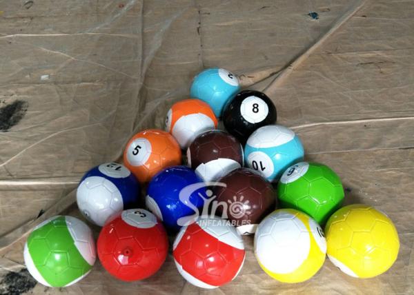 10x5 Mts Giant Inflatable Human Billiards Bounce House With Snooker Balls For Snooker Football Entertainment