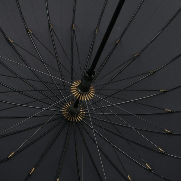 Black Compact Windproof Umbrella , Lady Fashion Extra Large Rain Umbrella