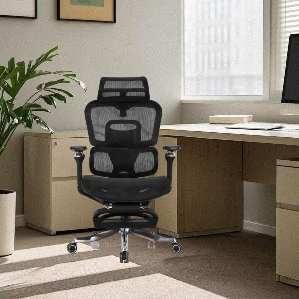 Ergonomic Full Mesh Chair High Back Executive CEO Chair with Footrest