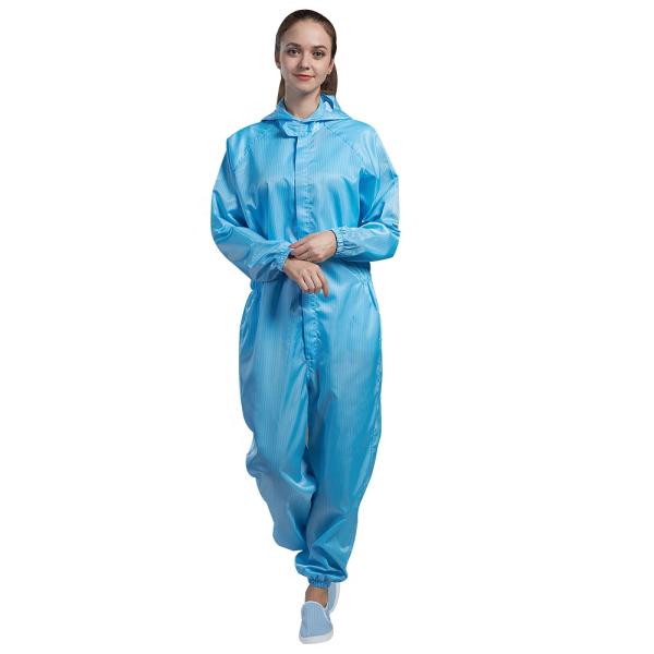 Комбинезон ESD Breathable анти- статических одежд пылезащитный Unisex с молнией