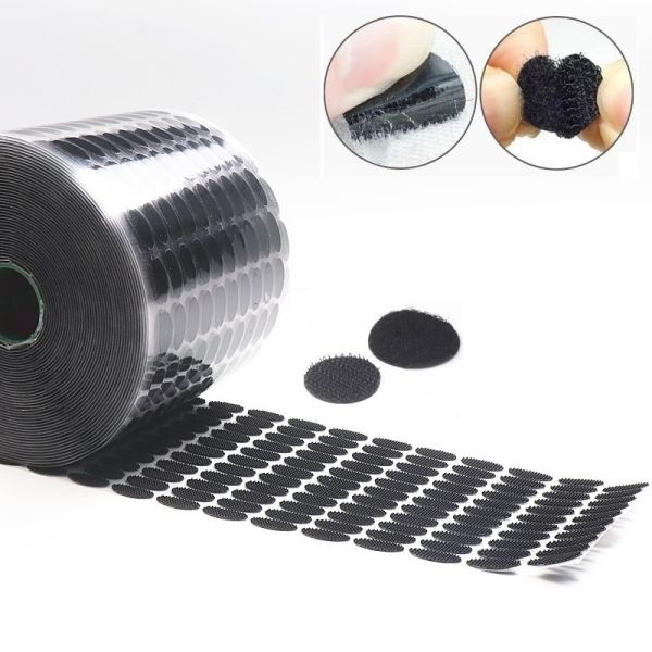 Durable Die Cut Self Adhesive Velcro Dots Diameter 20mm With Glue
