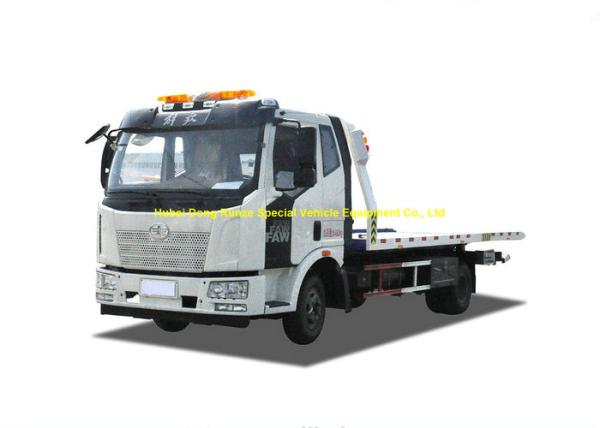FAW 8 Ton Road Flatbed Recovery Truck Wrecker For Car SUV Vehicle Transporter
