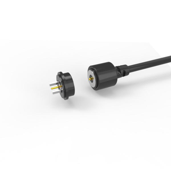 60 g connecteur de câble de charge magnétique circulaire à 2 broches