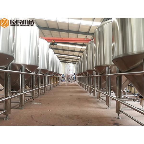 Three Vessels Brewhouse Equipment , 20HL Craft Brew House With Double Stage Cooling System