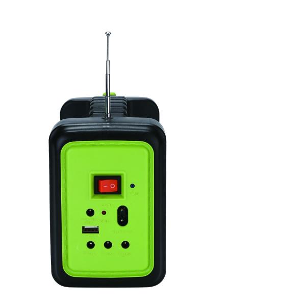 4500mah Portable Outdoor Solar Lighting System With Fm Bluetooth Function For Emergency Charging