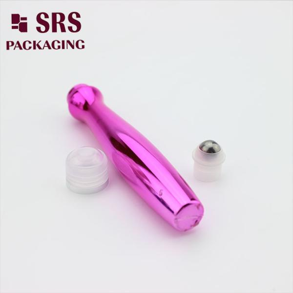 SRS packaging empty plastic eye cream 15ml PETG roller ball bottle