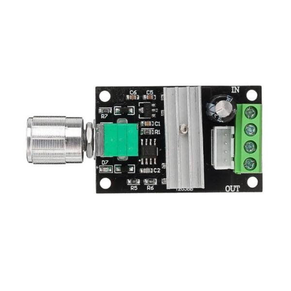 регулятор скорости мотора DC 6V 12V 24V 3A регулируемый PWM