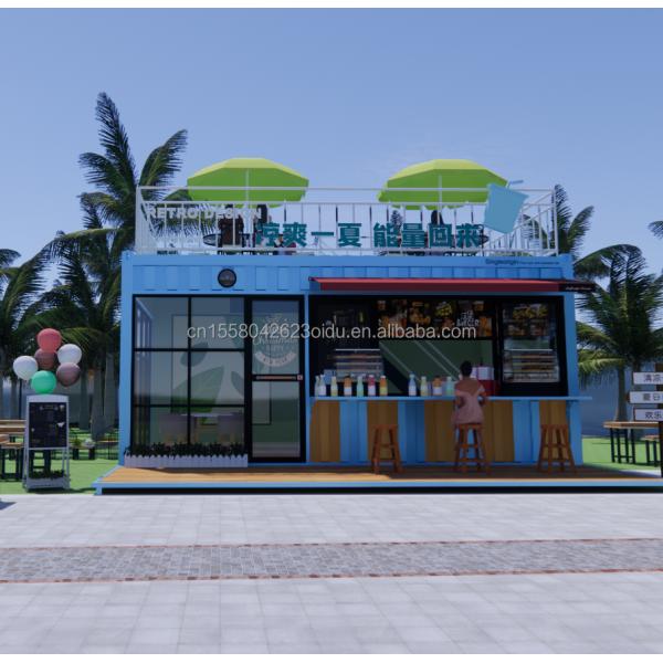 Hotel de diseño moderno 20 pies o 40 pies Contenedor prefabricado Cafetería y bar para hotel