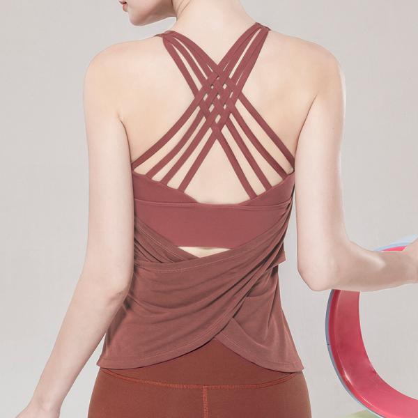 Modale Womens Longline Sports Bra Loose Breathable Solid Pattern