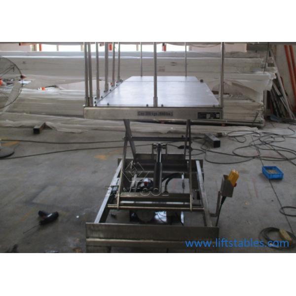A tabela de elevador estacionária elétrica hidráulica de aço inoxidável Scissor a plataforma de levantamento