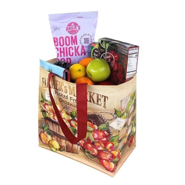 Large reusable customized logo printing pp woven bag