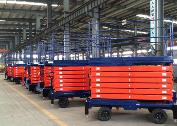 CE Approved 11M Electric Portable Hydraulic Boom Lift , Man Lift For Aerial Work