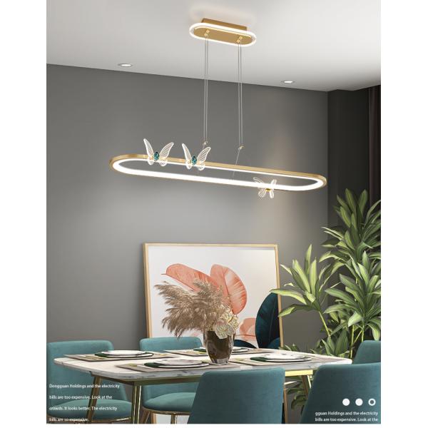 Gold Color LED Hanging Lamps Modern Pendant Lights For Kitchen butterfly Chandelier(WH-MI-297)