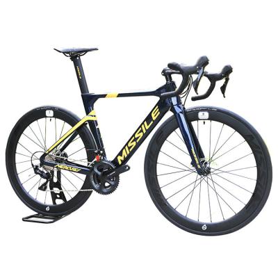 Bicicleta de estrada de fibra de carbono para homens com material de borda 430/470/500/530 e quadro de fibra de carbono
