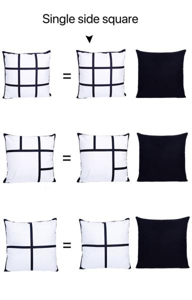 Creative Different Styles Blank Sublimation Pillow Cover DIY Custom Print Chair Cushion